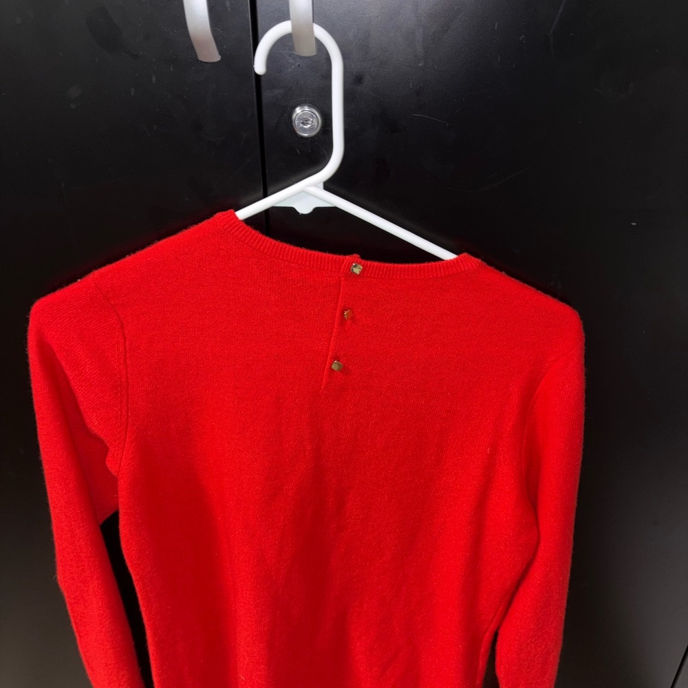 J. McLaughlin Vibrant Red Knit Sweater